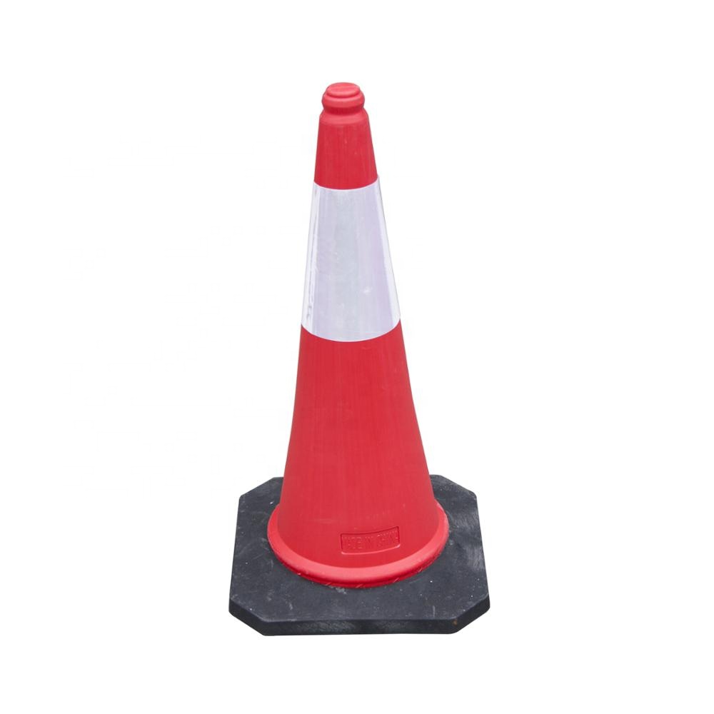 Material de borracha de plástico de segurança personalizado de fábrica alta refletivo laranja cones de segurança rodoviária cone de trânsito