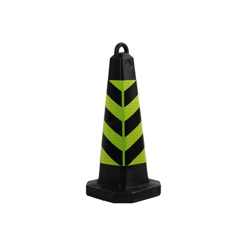 Pvc personalizado de fábrica com adesivo duplo material de borracha alta refletivo laranja cones de segurança rodoviária cone de trânsito