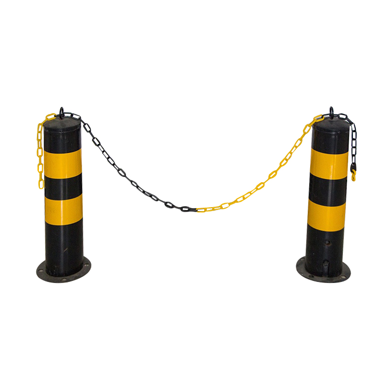Cadeia de barreira de plástico de aviso de tráfego de material PE 6MM Cadeia de plástico para segurança rodoviária